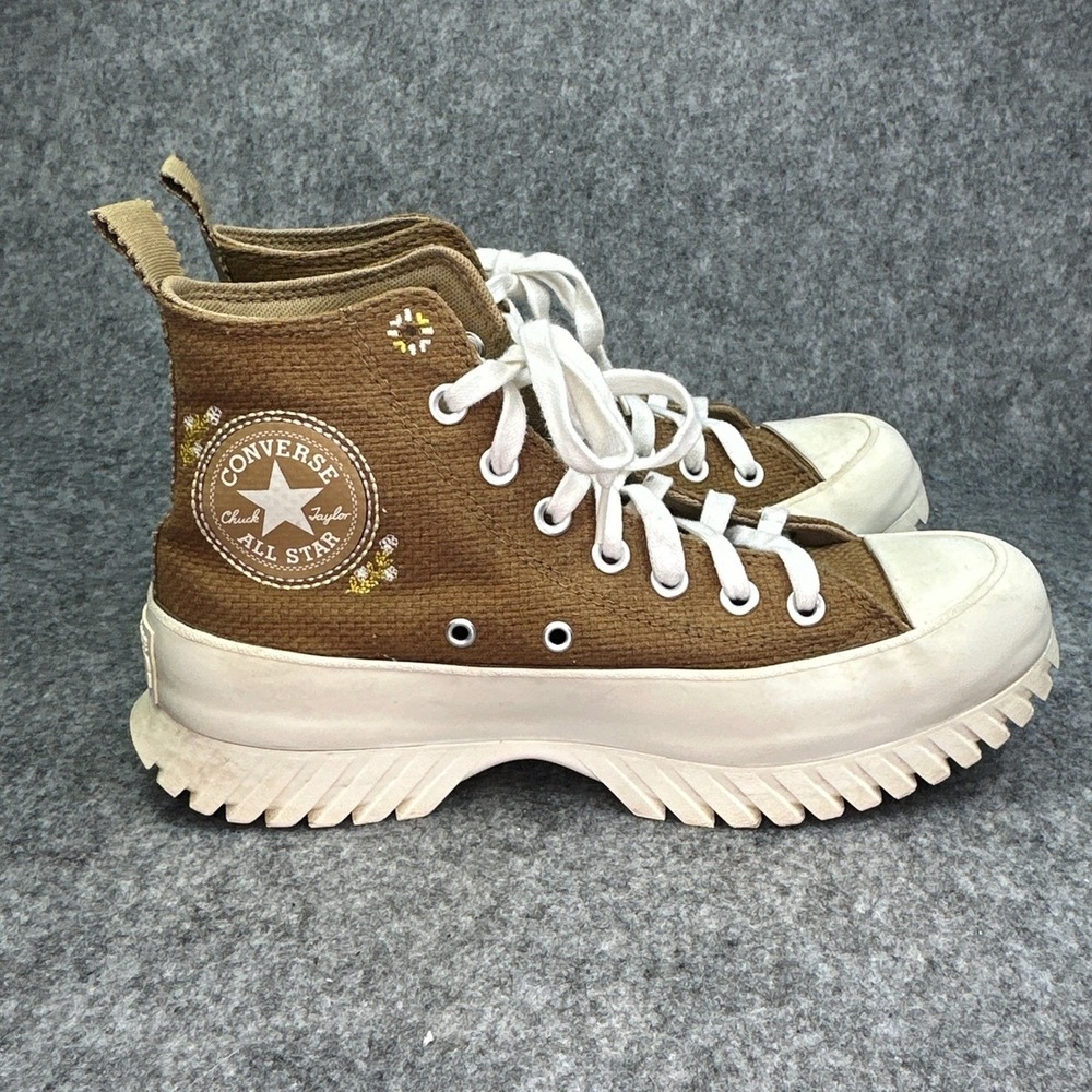 Converse Run Star Hike High Top Brown Platform Lug Sole Women's 8.5 Men's 6.5 - Picture 9 of 11